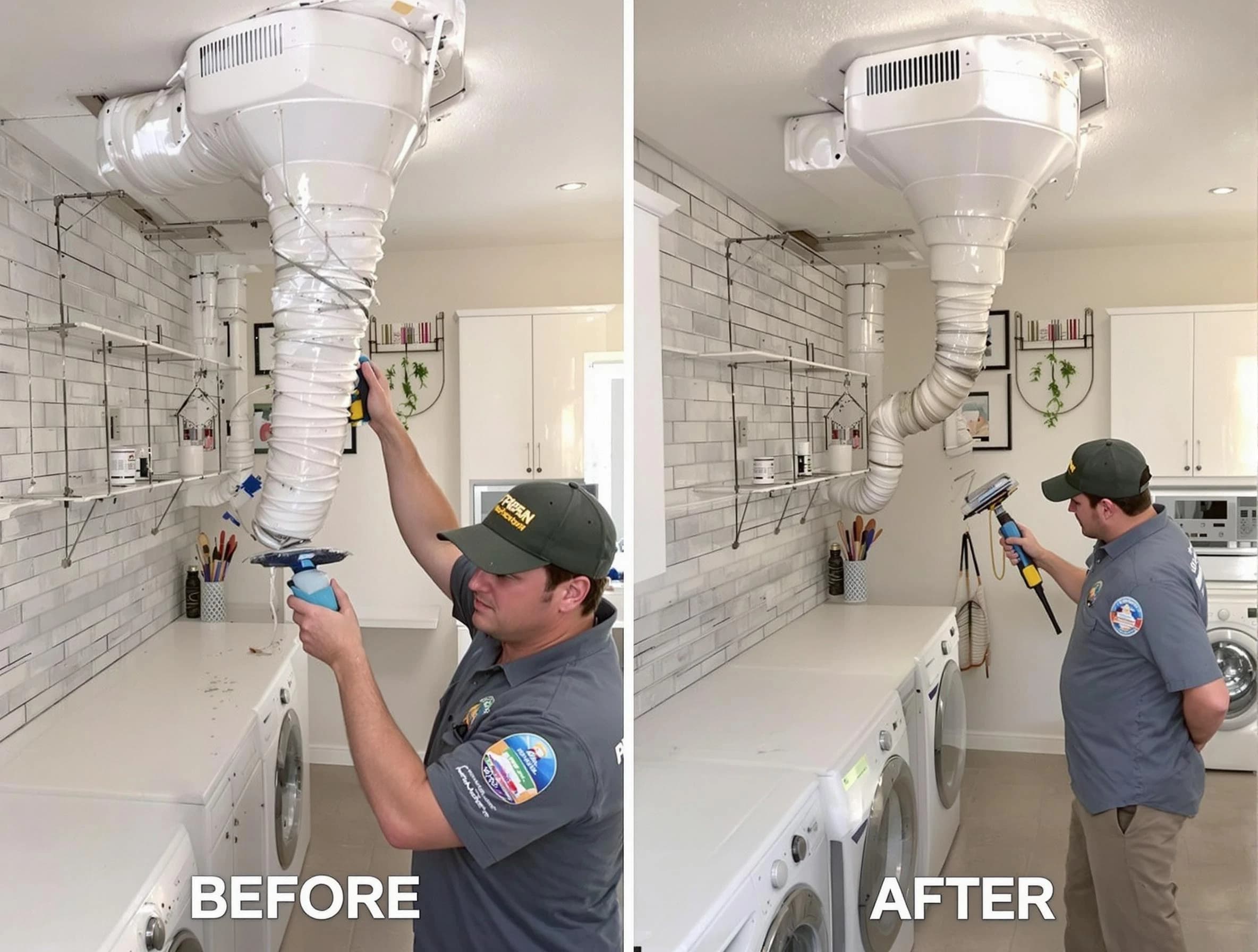 Professional dryer exhaust vent cleaning by Dracut Dryer Vent Cleaning in Dracut
